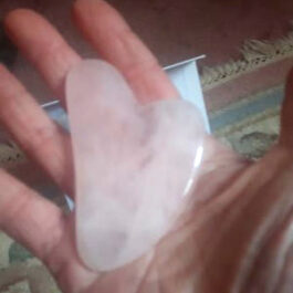 Alchemically Activated Rose Quartz Guasha Heart (Blessed by the Seer Almine)
