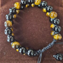 Black Onyx and Tiger Eye Gemstone Alchemy Bracelet
