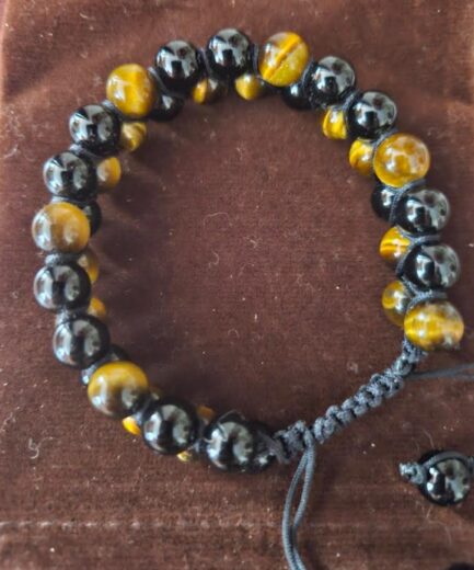 Black Onyx and Tiger Eye Gemstone Alchemy Bracelet